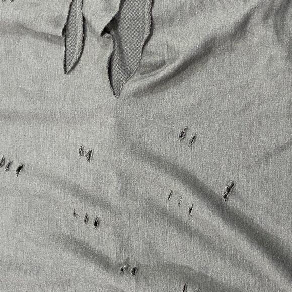 Distressed Military Green Tunic Top Dress with Pockets Large - Picture 3 of 12